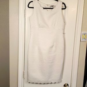 Kasper Separate, Women's White Sleeveless Dressy Dress